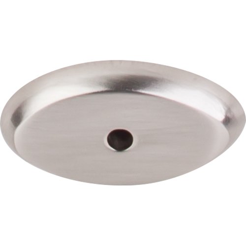 Top Knobs - Aspen II Oval  Backplate - Brushed Satin Nickel