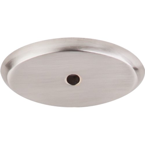 Top Knobs - Aspen II Oval  Backplate - Brushed Satin Nickel