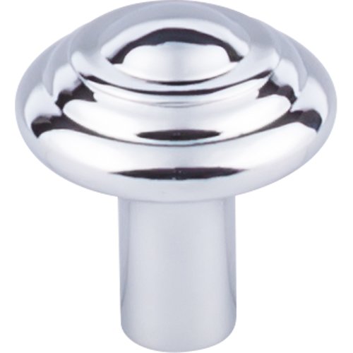 Top Knobs - Aspen II Button 1 1/4 Inch Diameter Round Knob - Polished Chrome