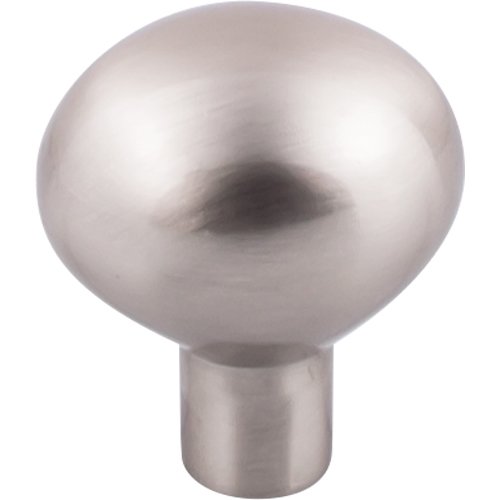 Top Knobs - Aspen II Large Egg 1 7/16 Inch Length Oval Knob - Brushed Satin Nickel