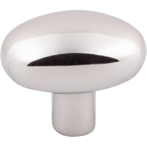 Top Knobs - Aspen II Small Potato 1 9/16 Inch Length Oval Knob - Polished Nickel