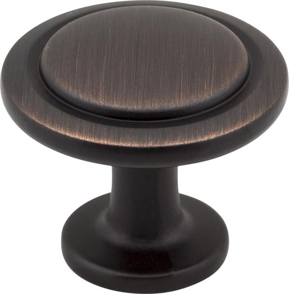 Elements - 1-1/4 Inch Diameter Round Button Gatsby Cabinet Knob