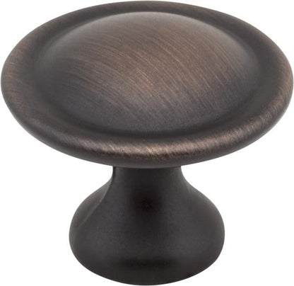 Elements - 1-1/8 Inch Diameter Button Watervale Cabinet Mushroom Knob