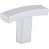 Elements - 1-1/2 Inch Overall Length Square Thatcher Cabinet  T Knob
