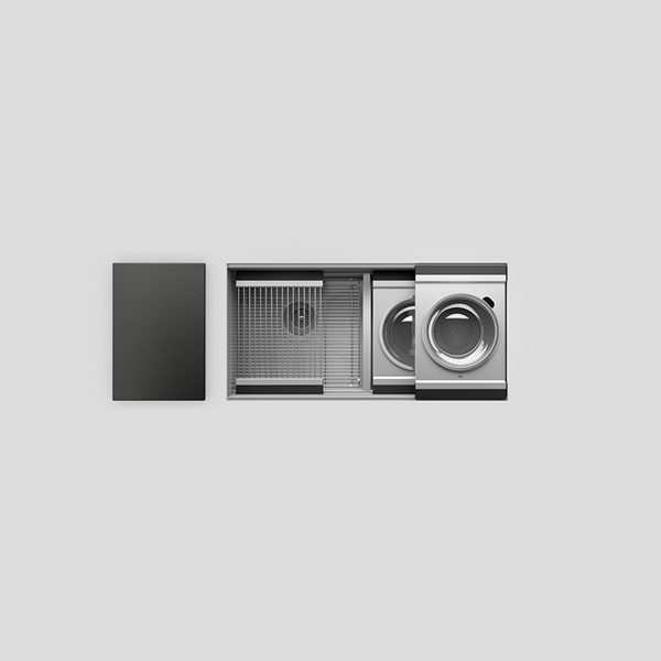 Julien - Smartstation Undermount Double-Bowl Workstation Kitchen Sink with Composite Accessories, L18x17x10 R18x17x10