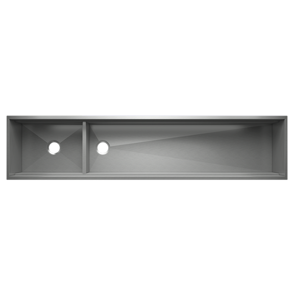 Julien - Smartstation 81 Inch Undermount Double-Bowl Workstation Kitchen Sink, L21X17X10 R60X17X10