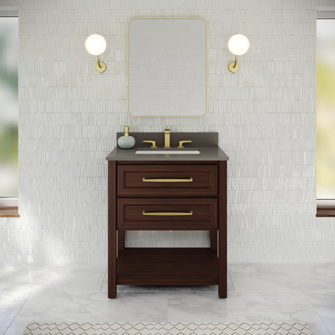 Jeffrey Alexander - Kipling 30 Inch W  Single Basin Bathroom Vanity Set