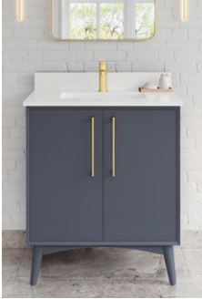 Jeffrey Alexander - Dashwood 36 Inch Bathroom Vanity with Vanity Top and Single Rectangular Basin