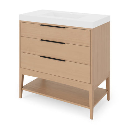 Jeffrey Alexander - Gardner 36 Inch W  Single Basin Bathroom Vanity Set
