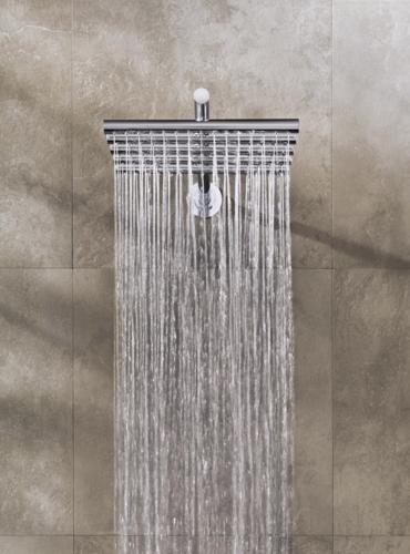 Vola - 050-100 3/4 Inch Rainfall Showerhead -Wall-Mount- 17-3/8 Inch Length