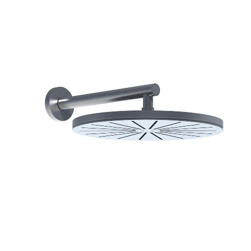 Vola - 060-200 3/4 Inch Round Showerhead -Wall-Mount- 9-7/8 Inch Length
