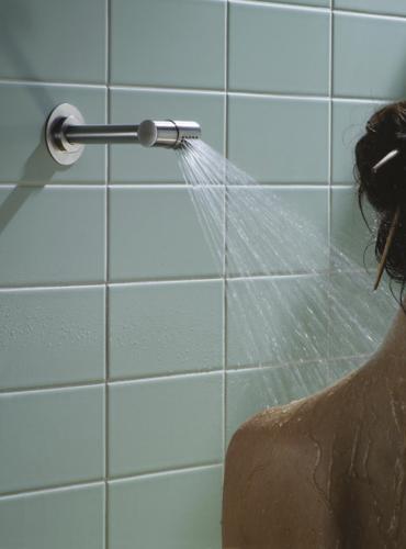 Vola - 080 Showerhead With 4-1/2 Inch Arm And Rosette-Single Head
