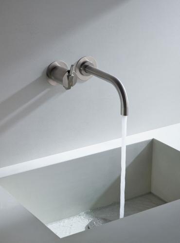 Vola - 111 One-Handle Mixer, 6 Inch Spout and Rosette Trim Kit