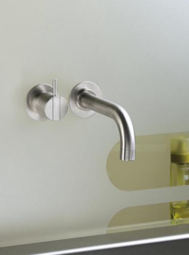 Vola - 2111C One-Handle Mixer, 6 Inch High-Flow Spout and Rosette Trim kit