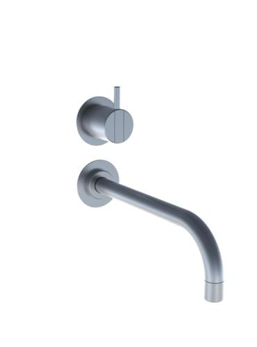 Vola - 321 One-Handle Mixer, 9 Inch Spout and Rosette Trim Kit, For Vertical Installation