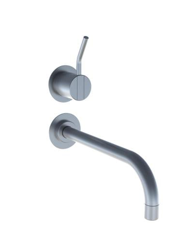 Vola - 321M One-Handle Mixer, 9 Inch Spout And Rosette Trim Kit, For Vertical Installation
