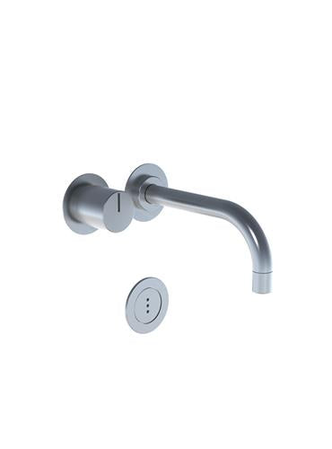 Vola - 4911VS Electronic Wall-Mounted Basin Set with Temperature Control, 6 Inch Spout