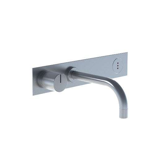 Vola - 4913 Electronic Wall-Mounted Basin Set with Temperature Control, 6 Inch Spout
