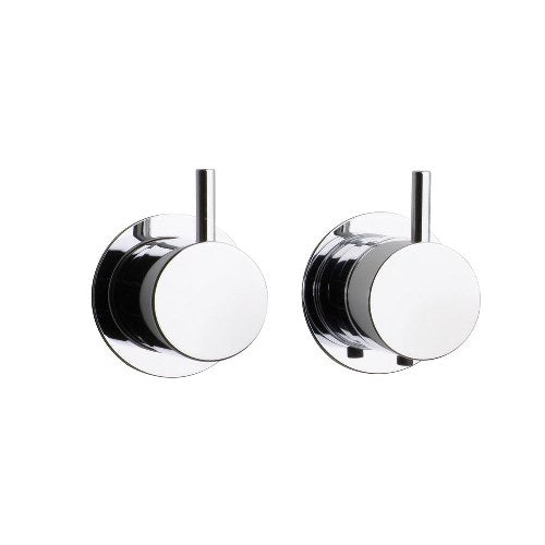 Vola - 5201 3/4 Inch Thermostatic In-Wall Mixer With Integral Volume Control