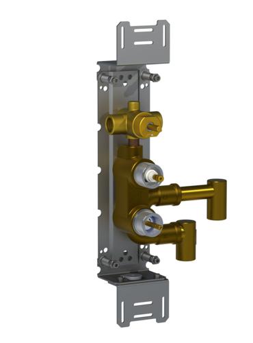 Vola - 5600V 3/4 Inch Rough In-Wall Valve-Vertical (12 Gpm)- 2-Port High-Flow