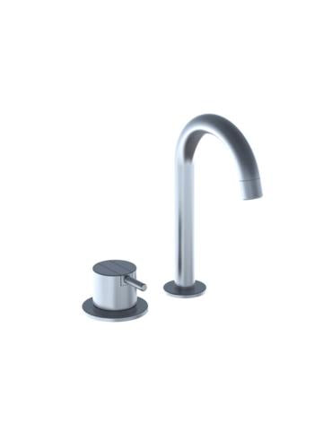 Vola - 590B Two-Hole Deck-Mounted Faucet With 4-1/2 Inch High Swivel Spout