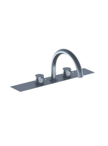Vola - Pre-Assembled Two-Handle Tub Mixer With Swivel Spout