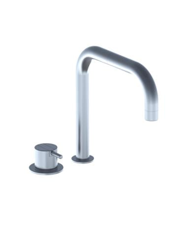 Vola - Sc5 One-Handle Tub Mixer With Double Swivel Spout With Rosette Trim