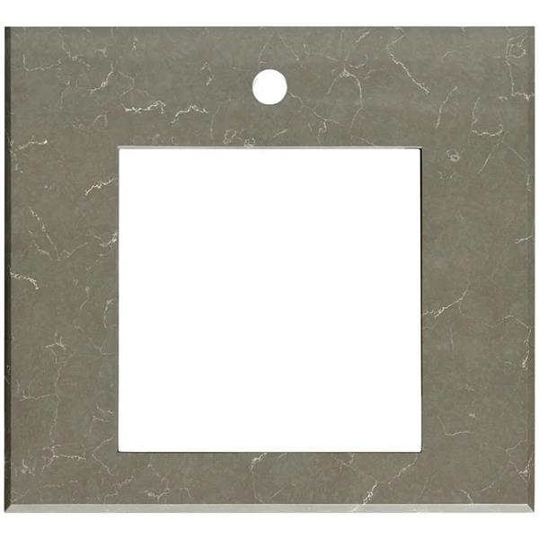 Linkasink - Gray 24 Inch Vanity Top, 14 X 14 Inch Cutout