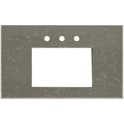 Linkasink - Gray 36 Inch Vanity Top, Gray, 18 Inch X 12 Inch Sink Cutout