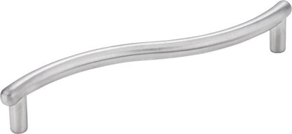 Elements - 128 mm Center-to-Center Brushed Brass Wavy Capri Cabinet Pull