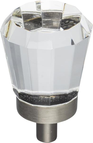 Jeffrey Alexander - 1 Inch Overall Length Faceted Glass Harlow Cabinet Knob