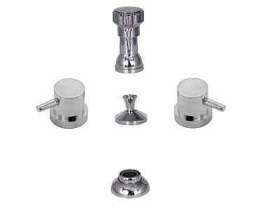 Watermark - Titanium Deck Mounted 4-Hole Bidet