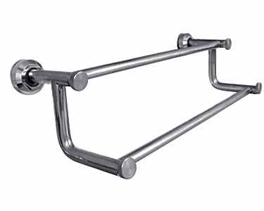 Watermark - Urbane Wall Mounted Double Towel Bar, 18 Inch