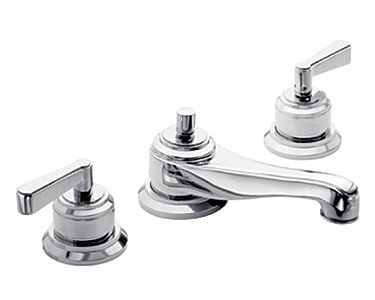 Watermark - Transitional Deck Mounted 3 Hole Lavatory Set