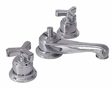 Watermark - Transitional Deck Mounted 3 Hole Lavatory Set