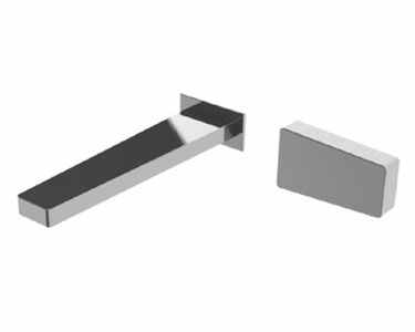 Watermark - Edge Wall Mounted 2 Hole Lavatory Set With 7 1/8 Inch CTC Spout