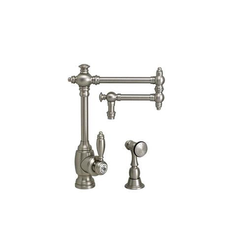 Waterstone - Towson Kitchen Faucet - 12 Inch Articulated Spout W/ Side Sprayer