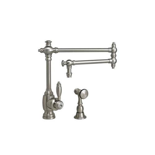 Waterstone - Towson Kitchen Faucet - 18 Inch Articulated Spout W/ Side Sprayer