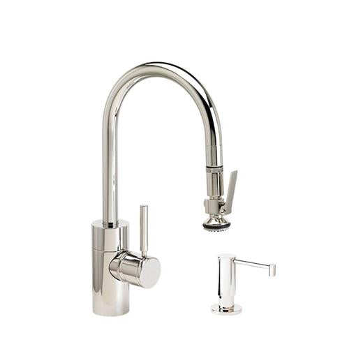 Waterstone - Contemporary Prep Size Plp Pulldown Faucet - Toggle Sprayer - 2Pc. Suite