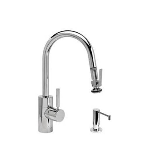 Waterstone - Contemporary Prep Size Plp Pulldown Faucet - Lever Sprayer - 2Pc. Suite