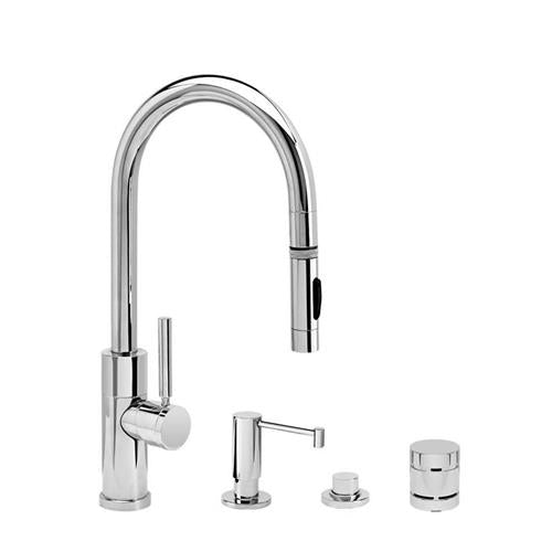 Waterstone - Modern Prep Size Plp Pulldown Faucet - Toggle Sprayer - 4Pc. Suite