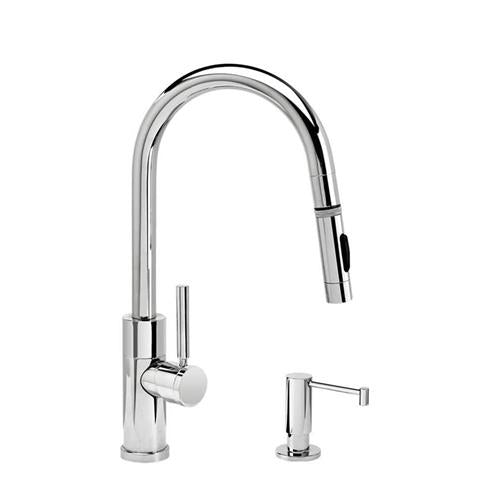 Waterstone - Modern Prep Size Plp Pulldown Faucet - Toggle Sprayer - Angled Spout - 2Pc. Suite