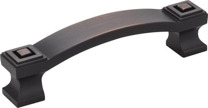 Jeffrey Alexander - 96 mm Center-to-Center Square Delmar Cabinet Pull