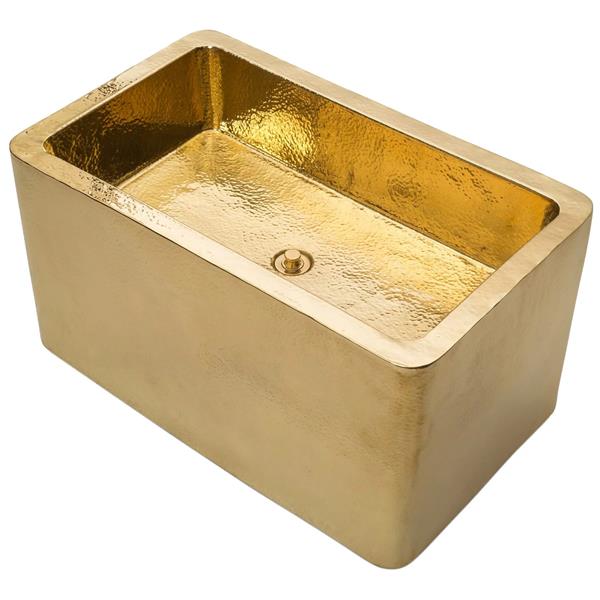 Linkasink - Lori Wall Mounted Hammered Metal Hand-Crafted Sink