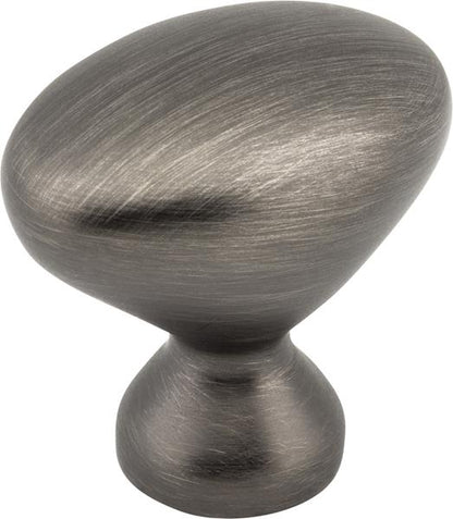 Elements - 1-1/4 Inch Overall Length Oval Merryville Cabinet Knob