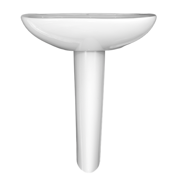 Toto - Prominence Oval Basin Pedestal Bathroom Sink With Cefiontect For Single Hole Faucets