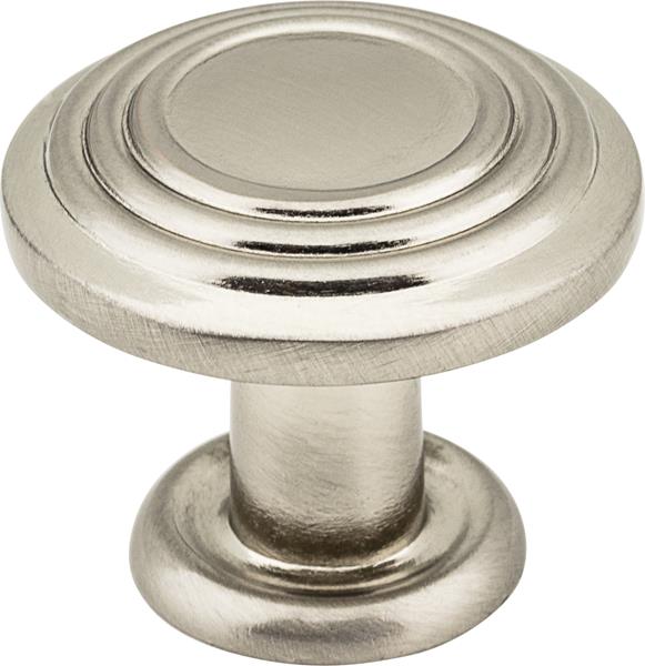 Elements - 1-1/4 Inch Diameter Stacked Ring Vienna Cabinet Mushroom Knob