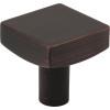 Jeffrey Alexander - 1-1/8 Inch Overall Length Square Dominique Cabinet Knob