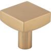 Jeffrey Alexander - 1-1/8 Inch Overall Length Square Dominique Cabinet Knob