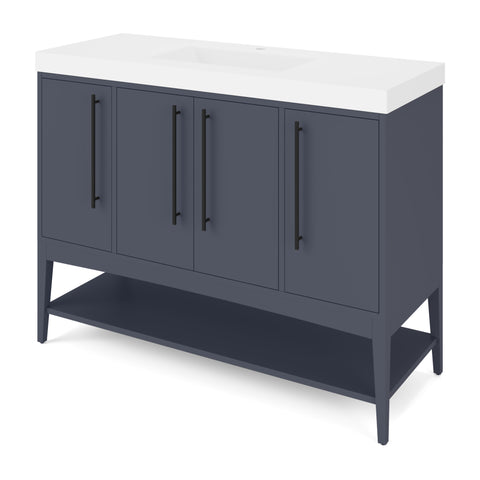 Jeffrey Alexander - Tempest 48 Inch W  Single Basin Bathroom Vanity Set